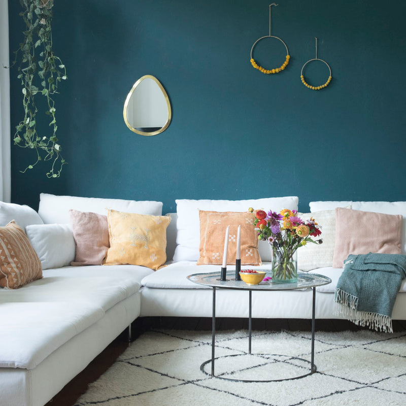 Spiegel – Casa Eurabia, gold, L 45 cm, B 32 cm, Messing, Marokko, Boho, Design