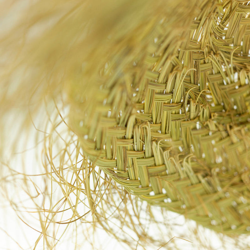 Strandgras Lampe – Casa Eurabia, natur , Marokko, marokkanisch,beach club, ethno, boho, Ø 40 cm, H 15 cm