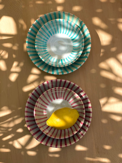 Keramik Bowl Schale – Casa Eurabia, grün, Marokko, Schüssel, schale, design, Durchmesser: 16 cm