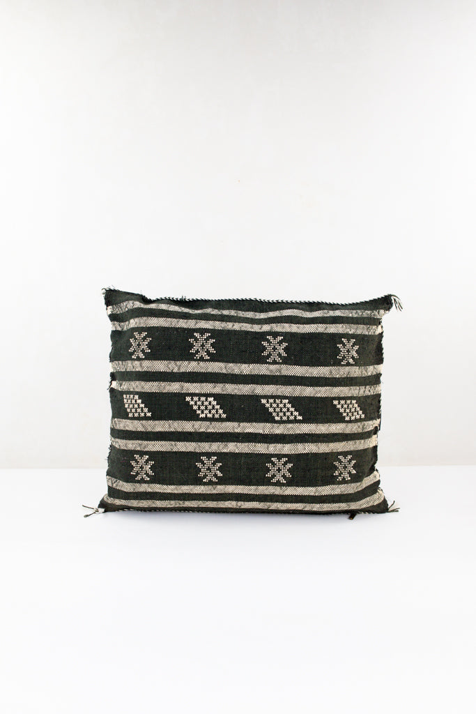 Kissen – Kaktus Seide – Retinga, Marokko, ethno, kelim, marokkanisch, design kissen, L 40 cm, B 50 cm, H 8 cm