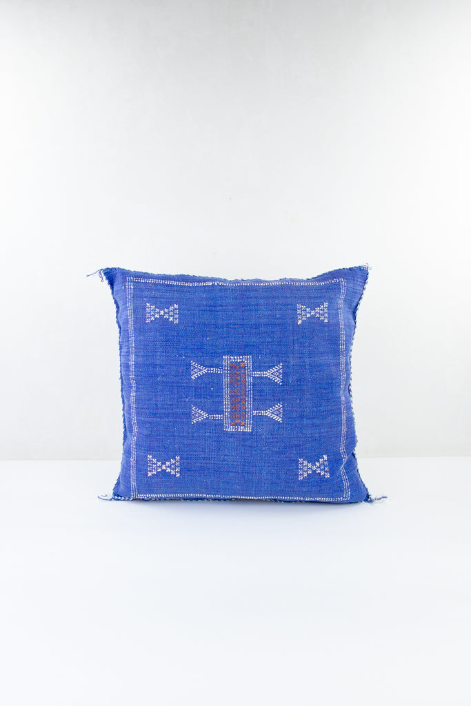 Kissen – Kaktus Seide – Sabinosa, Marokko, ethno, kelim, marokkanisch, design kissen, L 50 cm, B 50 cm, H 8 cm