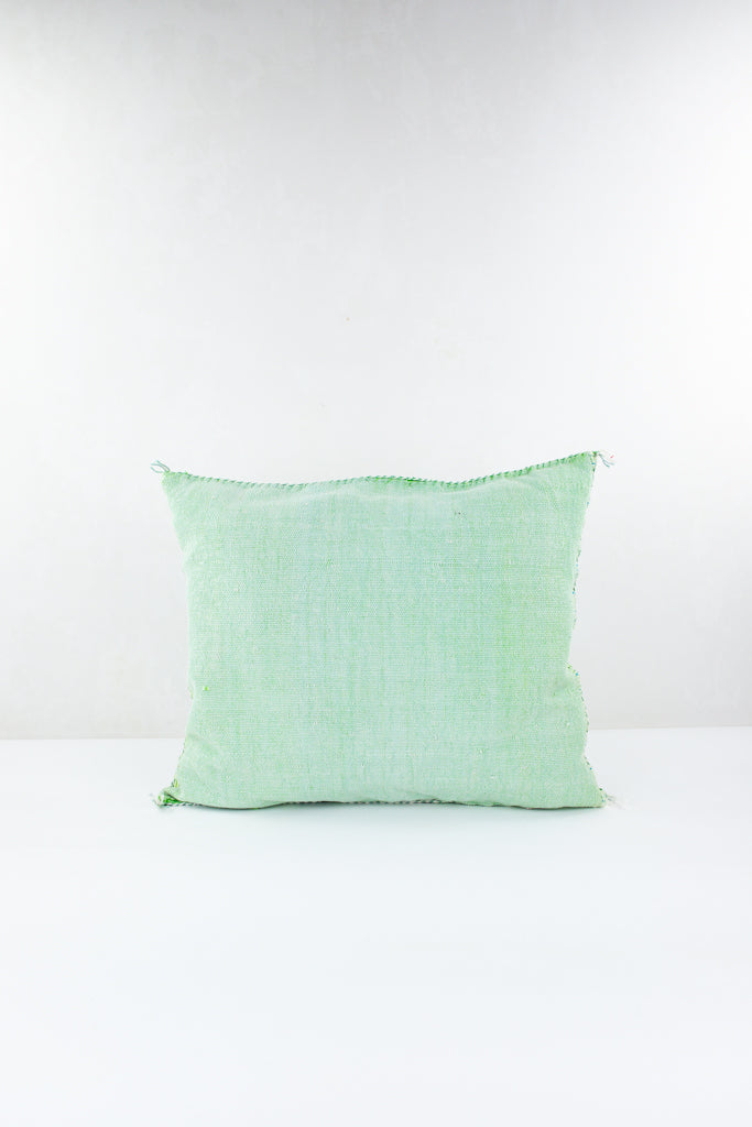 Kissen – Kaktus Seide – Orchilla, Marokko, ethno, kelim, marokkanisch, design kissen, L 50 cm, B 45 cm, H 8 cm