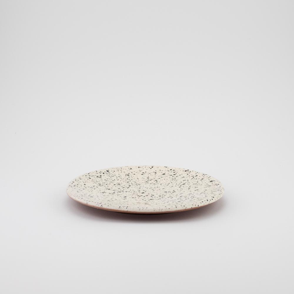 Keramik Teller – Casa Eurabia, schwarz-weiß, Marokko, Durchmesser: 20 cm