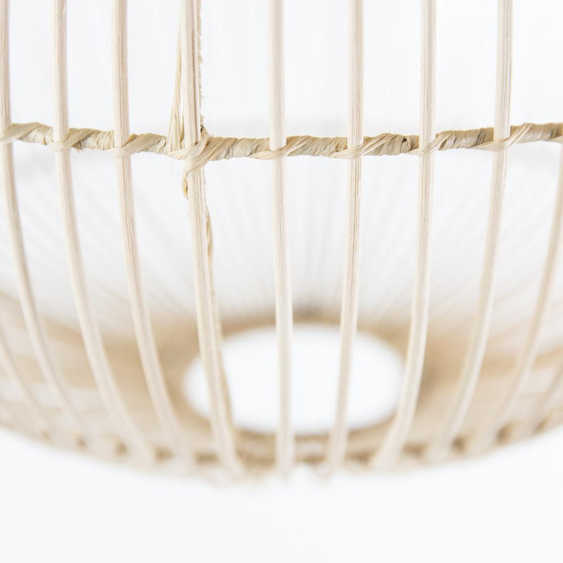 Rattanlampe – Casa Eurabia, natur, Ø 40 cm, H 32 cm, Rattan, Marokko, Boho, Design