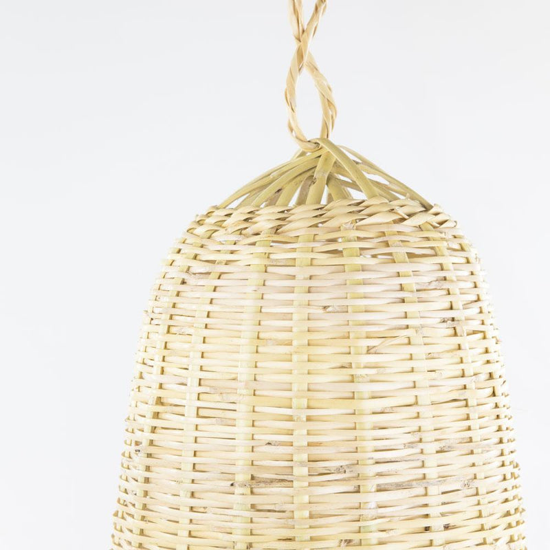 Korblampe – Casa Eurabia, natur, Ø 27 cm, H 40 cm, Schilfgras, Marokko, Boho, Design