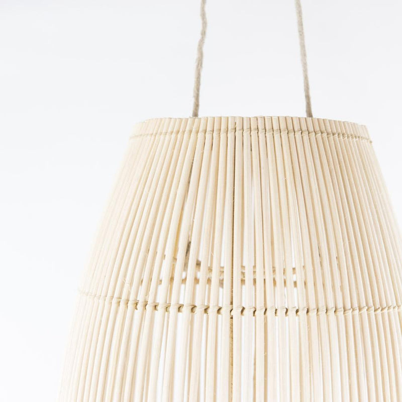Rattanlampe – Casa Eurabia, natur, Ø 25 cm, H 32 cm, Rattan, Marokko, Boho, Design