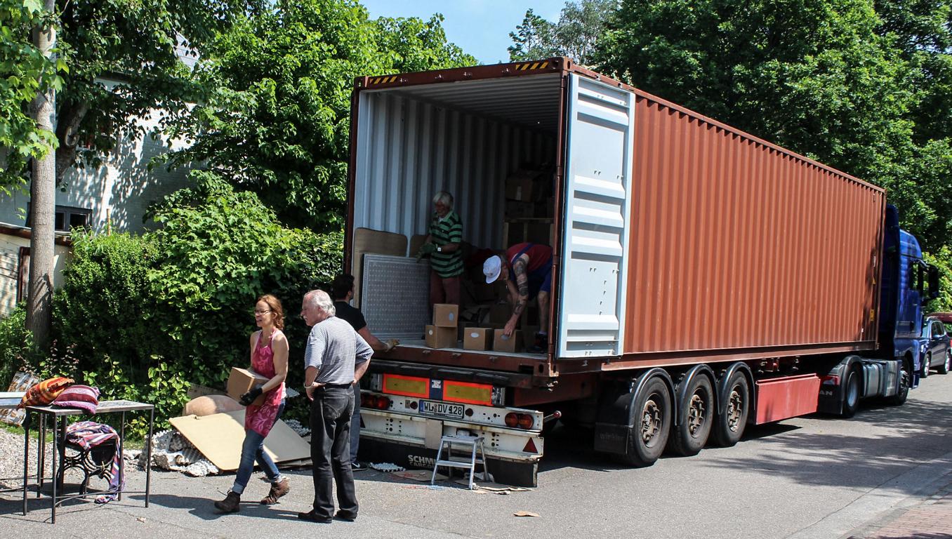 Ankunft der Ware aus Marokko 2016