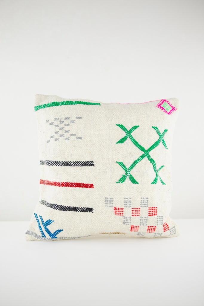 Boho Kissen, Kelimkissen, marokkansiches Kissen, casa eurabia, grün, schwarz, grau, pink, blau, rot, Marokko, ethno, boho, tribal, pattern