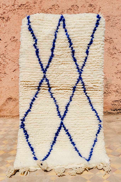Wolle Teppich – Casa Eurabia, , Marokko, Beni ourain, marokkanischer, raute, berber, kelim