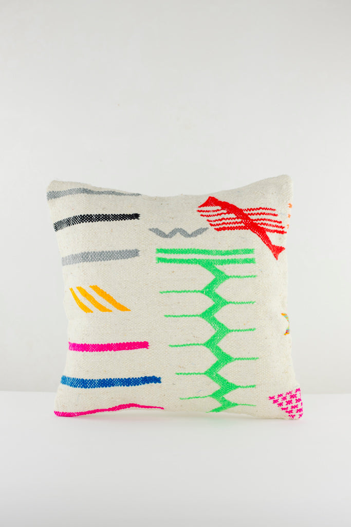 Boho Kissen, Kelimkissen, marokkansiches Kissen, casa eurabia, grün, rot, grau, gelb, pink, blau, Marokko, ethno, boho, tribal, pattern