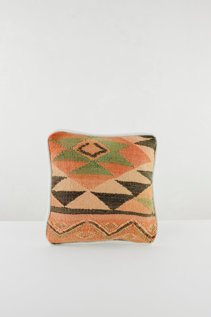 Boho Kissen, Kelimkissen, marokkansiches Kissen, casa eurabia, braun, schwarz,grün, terra , Marokko, ethno, boho, tribal, pattern