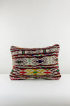 Kelim Kissen, Kelimkissen, marokkansiches Kissen, casa eurabia, bordeaux, grün blau, orange , Marokko, ethno, boho, tribal, pattern