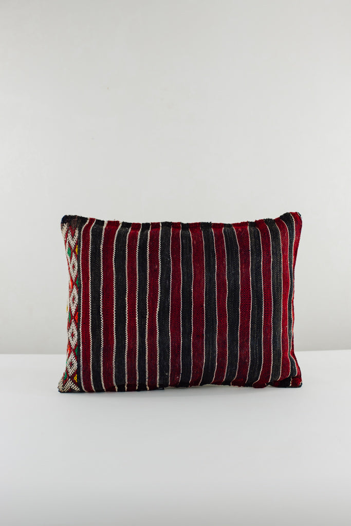 Kelim Kissen, Kelimkissen, marokkansiches Kissen, casa eurabia, bordeaux, grün, gelb, orange, Marokko, ethno, boho, tribal, pattern