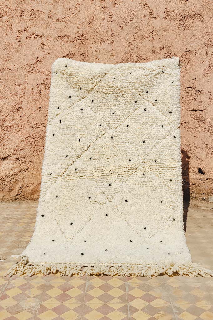 Wolle Teppich – Casa Eurabia, , Marokko, Beni ourain, marokkanischer, raute, berber, kelim