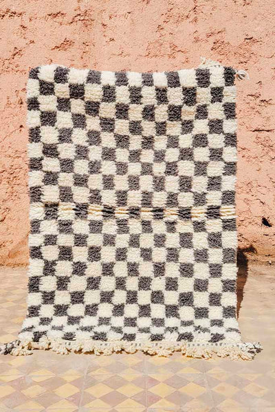Wolle Teppich – Casa Eurabia, , Marokko, Beni ourain, marokkanischer, raute, berber, kelim