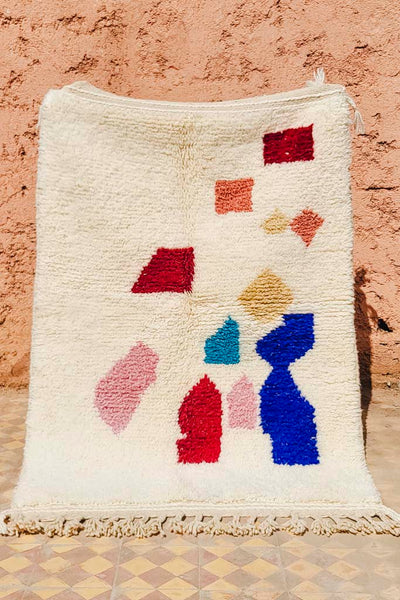 Wolle Teppich – Casa Eurabia, , Marokko, Beni ourain, marokkanischer, raute, berber, kelim