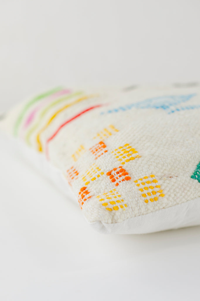 Boho Kissen, Kelimkissen, marokkansiches Kissen, casa eurabia, rot , grün, pink, orange, blau, schwarz, Marokko, ethno, boho, tribal, pattern