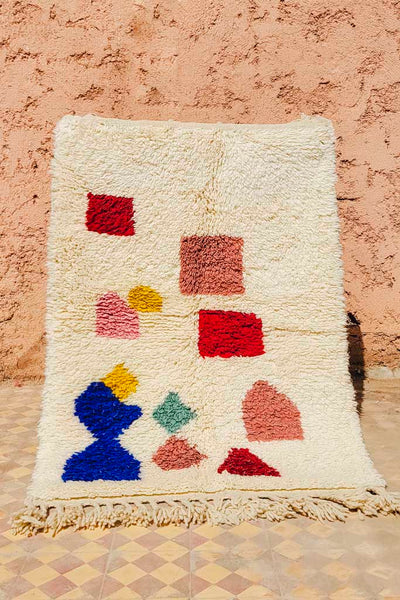 Wolle Teppich – Casa Eurabia, , Marokko, Beni ourain, marokkanischer, raute, berber, kelim