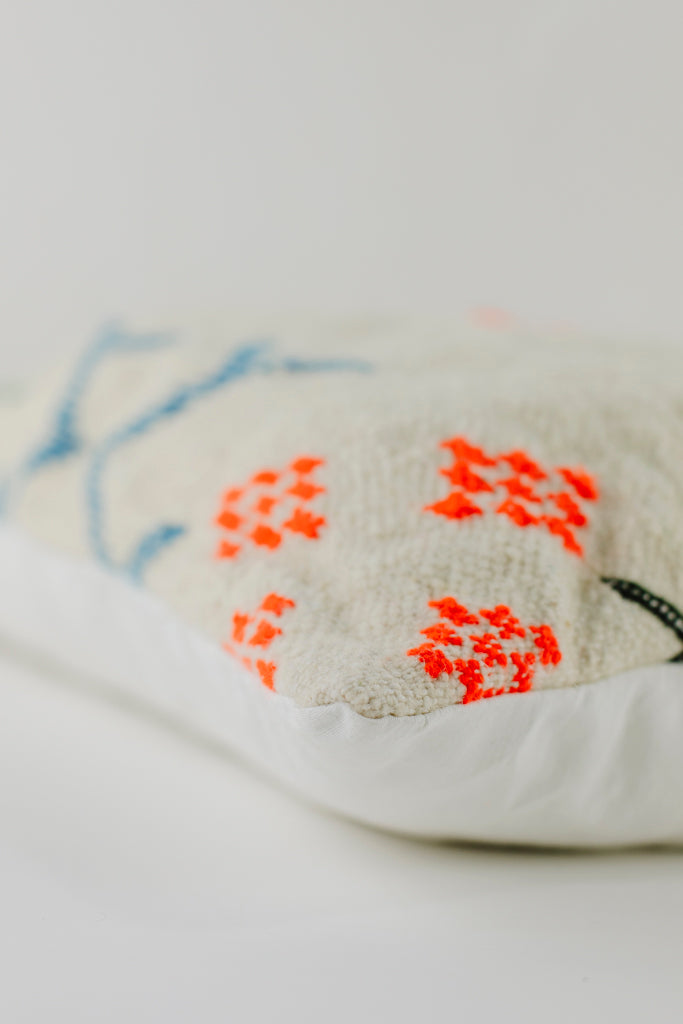 Boho Kissen, Kelimkissen, marokkansiches Kissen, casa eurabia, rot, pink, blau, schwarz, Marokko, ethno, boho, tribal, pattern