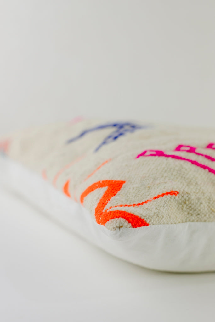 Boho Kissen, Kelimkissen, marokkansiches Kissen, casa eurabia, pink, grün, blau, , Marokko, ethno, boho, tribal, pattern