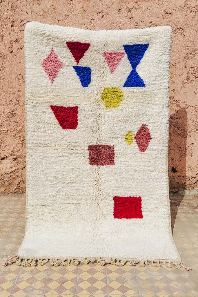 Wolle Teppich – Casa Eurabia, , Marokko, Beni ourain, marokkanischer, raute, berber, kelim
