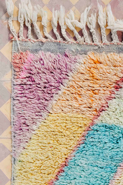 Teppich, Beni Ourain – Vintage – L 253 cm, B 93 cm