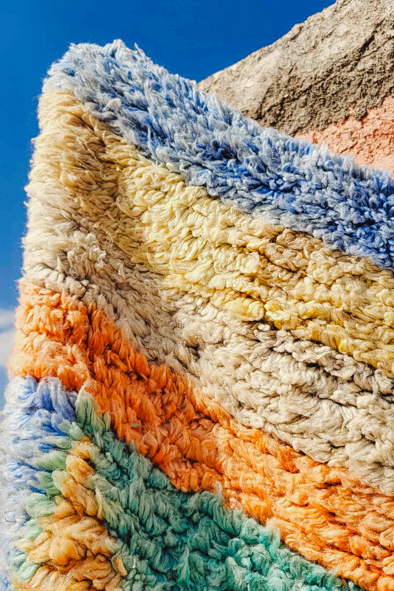 Teppich, Beni Ourain – Vintage – L 244 cm, B 164 cm
