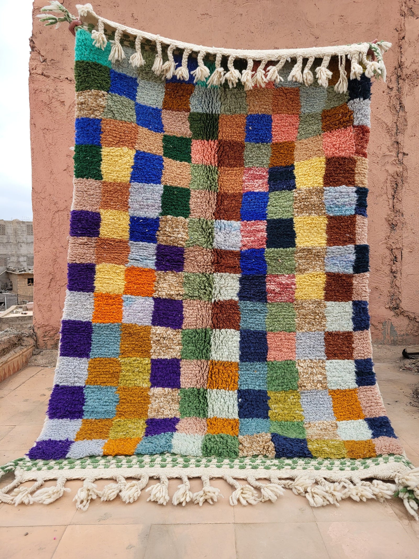 Beni Ourain Teppich – Diamond – L 190 cm, B 120 cm, Teppiche aus Marokko, Wolle, design, casa eurabia