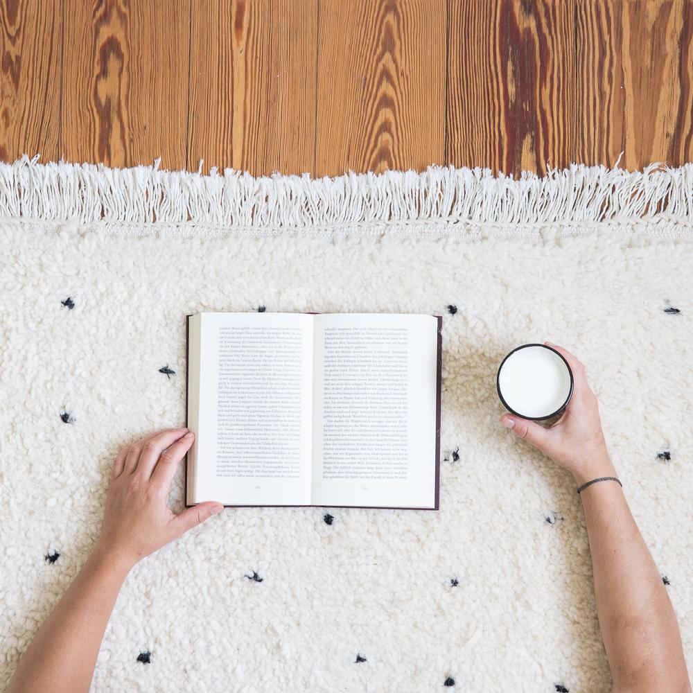 casa eurabia, design teppich, marokko, beni ourain, schwarz weiß teppich, wolle, raute teppich, marokkanischer boho, skandi wohnen