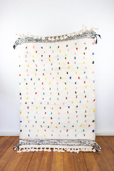 Teppich, Beni Ourain – Confetti – L 100 cm, B 60 cm