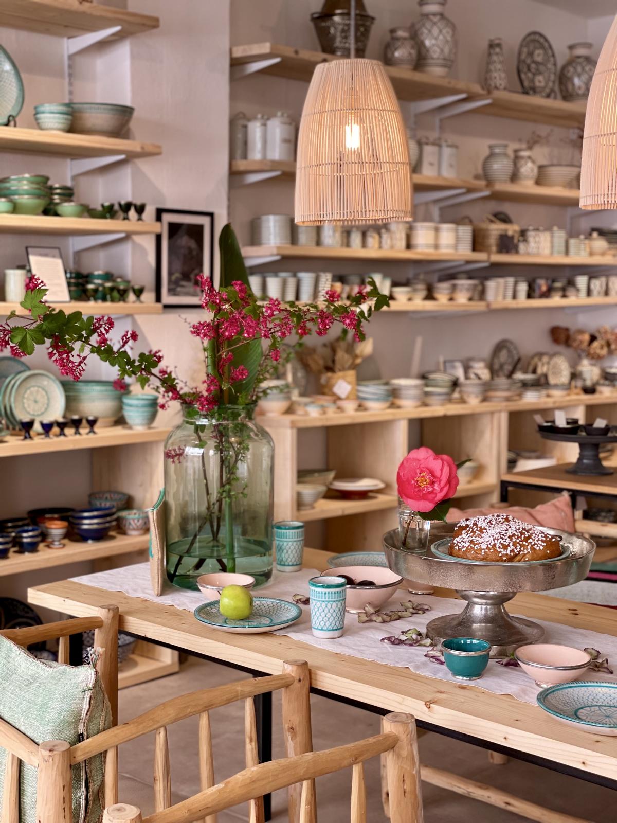 casa eurabia schleswig boho wohnen - rattan lampe, keramik