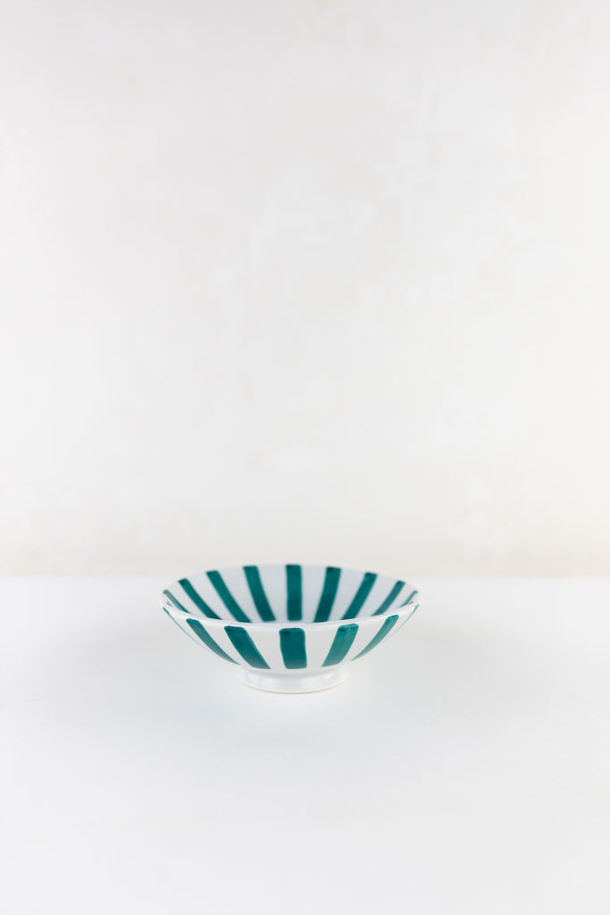 Keramik Bowl Schale – Casa Eurabia, türkis-weiß, Marokko, handgemachte, marokkanische Keramik, Geschirrspüler, Durchmesser: 16 cm
