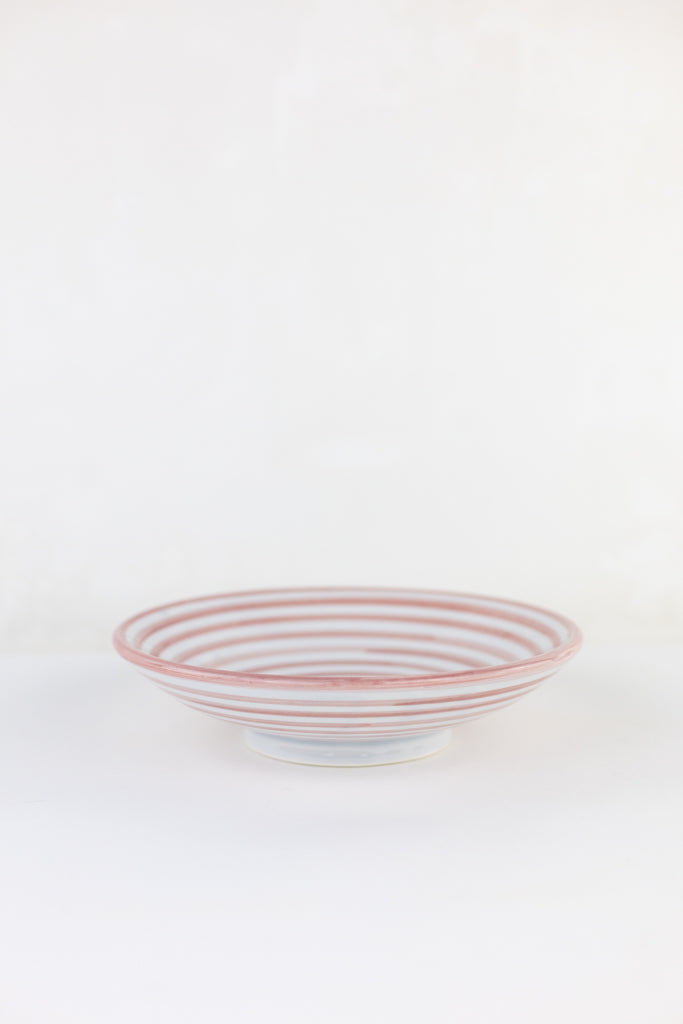 Keramik Bowl Schale – Casa Eurabia, rosa, Marokko, handgemachte, marokkanische Keramik, Geschirrspüler, Durchmesser: 22 cm