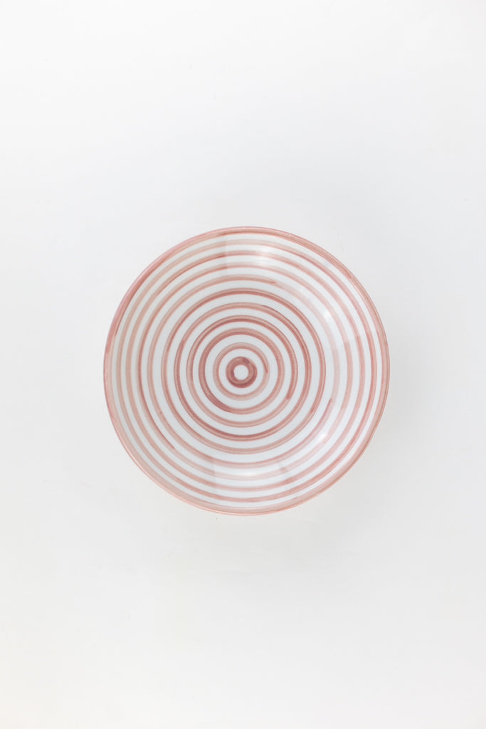 Keramik Bowl Schale – Casa Eurabia, rosa, Marokko, handgemachte, marokkanische Keramik, Geschirrspüler, Durchmesser: 16 cm
