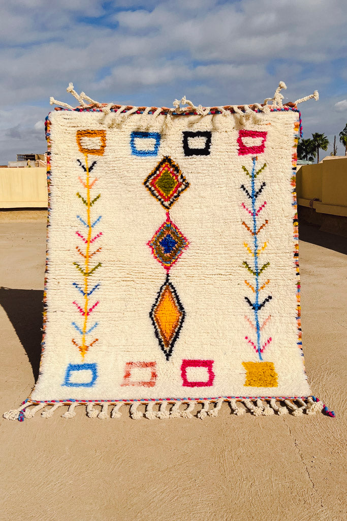 Teppich Boho – Azilal – L 144 cm, B 113 cm - casa eurabia, marokko interior