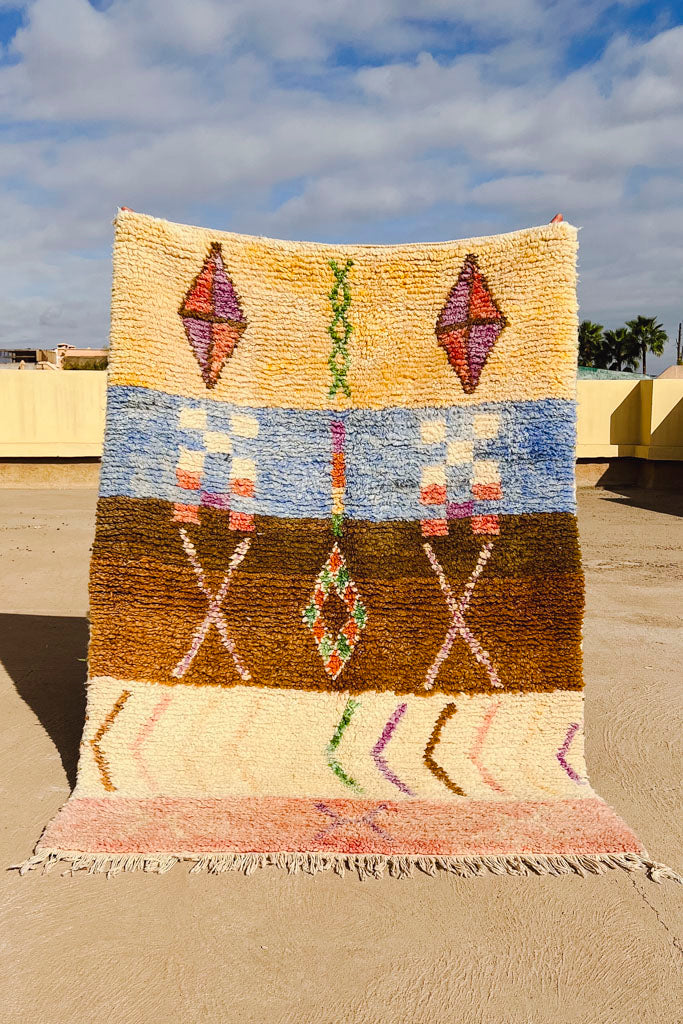 Teppich Boho – Boujaad – L 150 cm, B 103 cm - casa eurabia, marokko interior