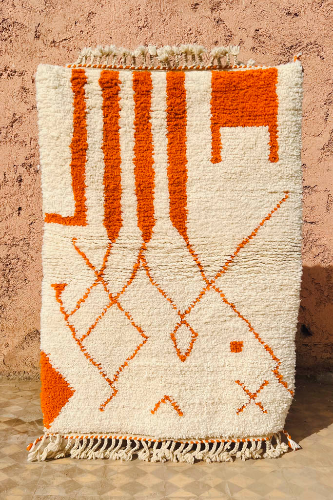 Beni Ourain Teppich – Modern – L 130 cm, B 92 cm