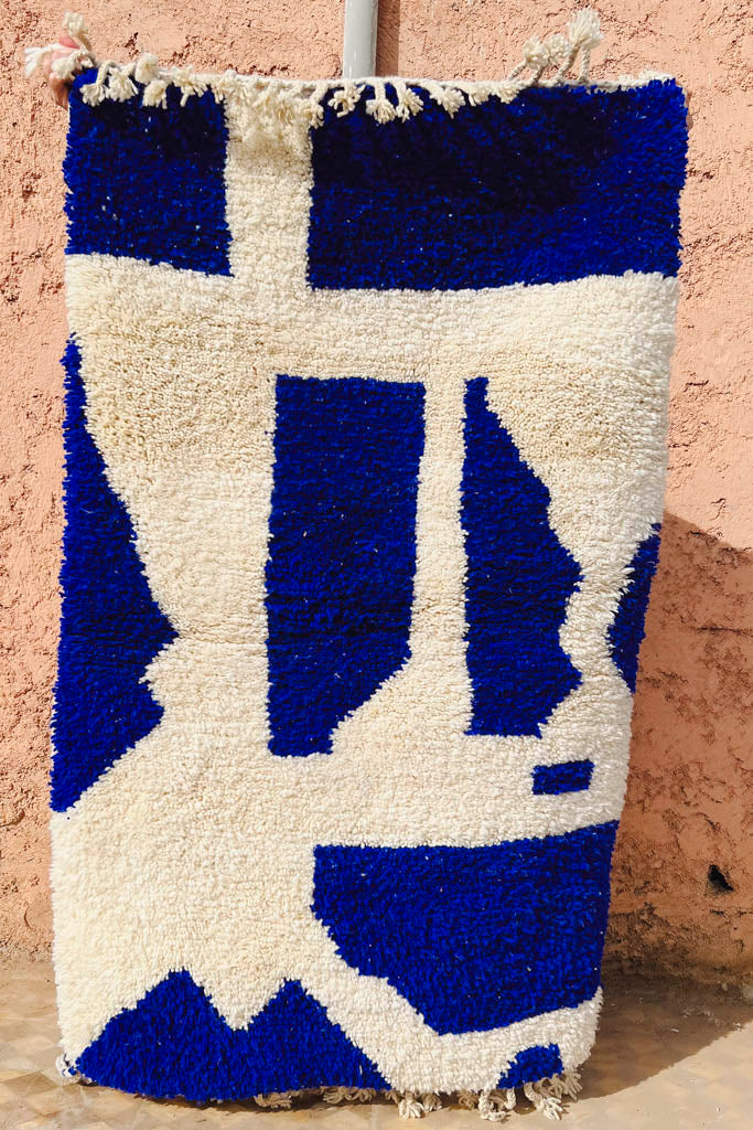 Beni Ourain Teppich – Bauhaus – L 170 cm, B 100 cm - casa eurabia, marokko interior