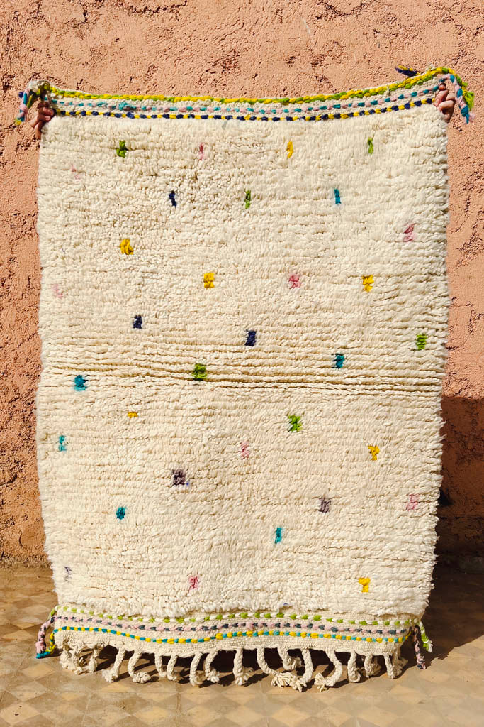 Beni Ourain Teppich – Confetti – L 140 cm, B 100 cm - casa eurabia, marokko interior