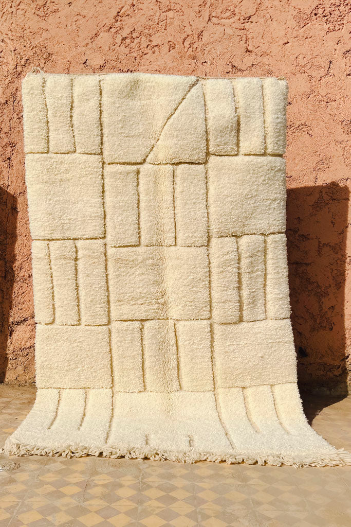 Beni Ourain Teppich – Modern – L 150 cm, B 120 cm - casa eurabia, marokko interior