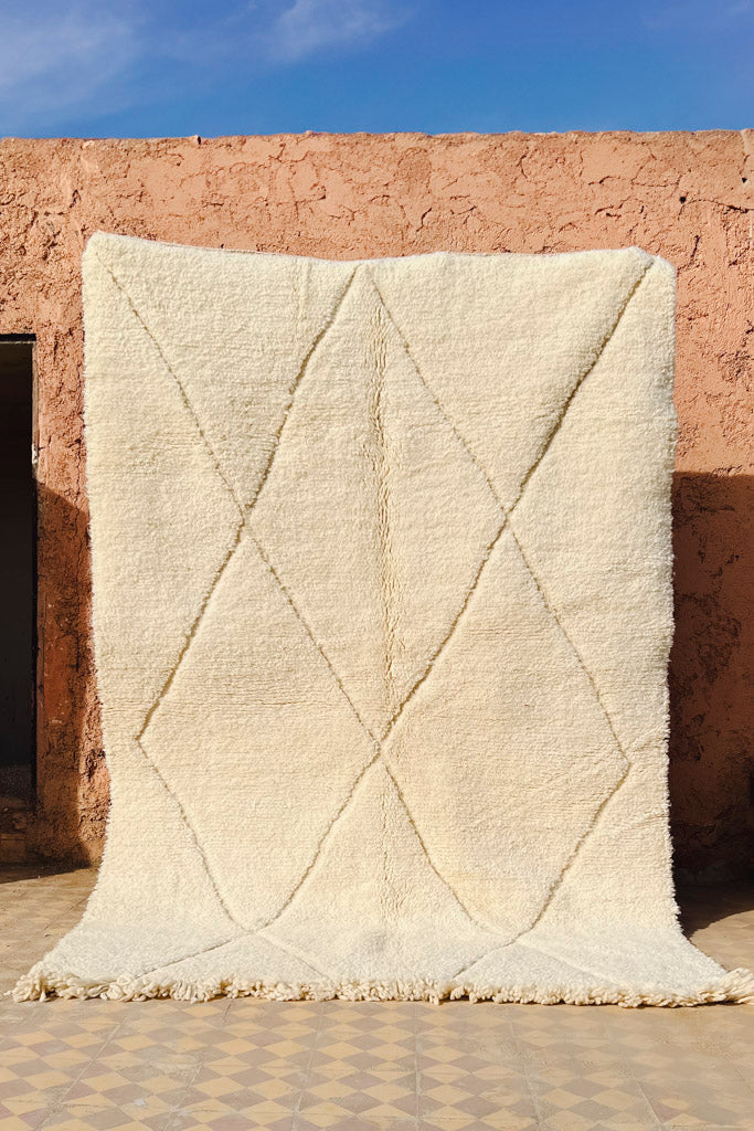 Beni Ourain Teppich – Diamond – L 260 cm, B 160 cm - casa eurabia, marokko interior