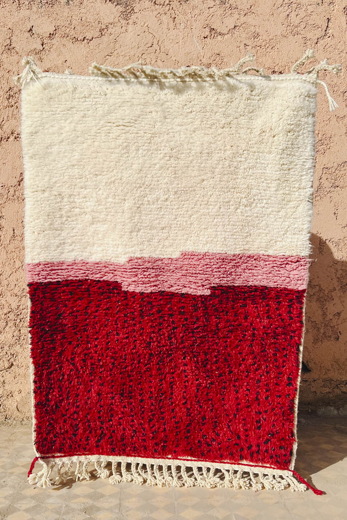 Beni Ourain Teppich – Bauhaus – L 155 cm, B 105 cm - casa eurabia, marokko interior