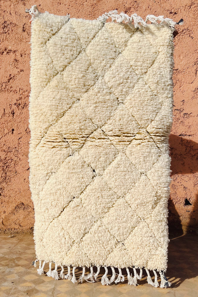 Beni Ourain Teppich – Diamond – L 126 cm, B 70 cm