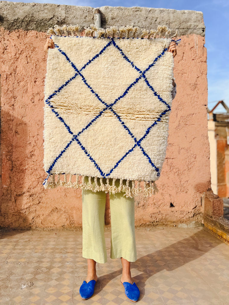 Beni Ourain Teppich – Diamond – L 94 cm, B 82 cm