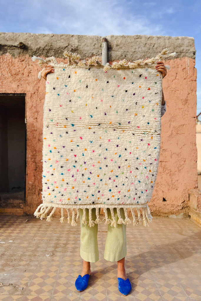 Beni Ourain Teppich – Confetti – L 100 cm, B 80 cm