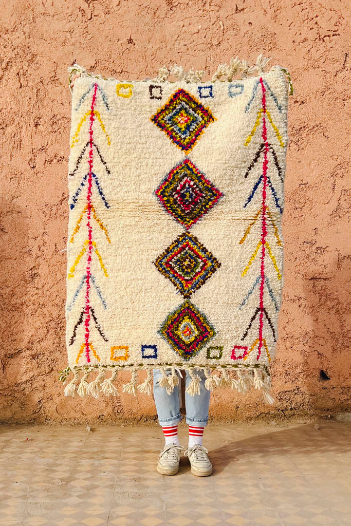 Teppich Boho – Azilal – L 160 cm, B 88 cm - casa eurabia, marokko interior