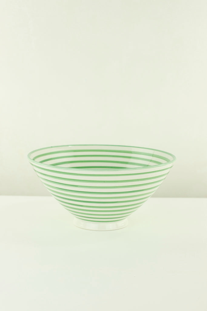 Keramik Salatschüssel – Casa Eurabia, grün, Marokko, handgemachte, marokkanische Keramik, Geschirrspüler, Durchmesser: 30 cm