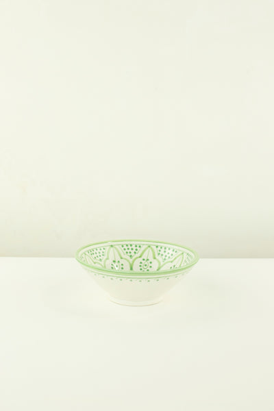Keramik Bowl Schale – Casa Eurabia, grün, Marokko, handgemachte, marokkanische Keramik, Geschirrspüler, Durchmesser: 16 cm