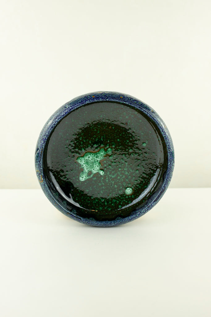 Keramik Bowl Schale – Casa Eurabia, grün, Marokko, handgemachte, marokkanische Keramik, Geschirrspüler, Durchmesser: 26 cm