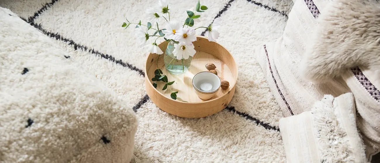 Marokkanische Kissen und Decken